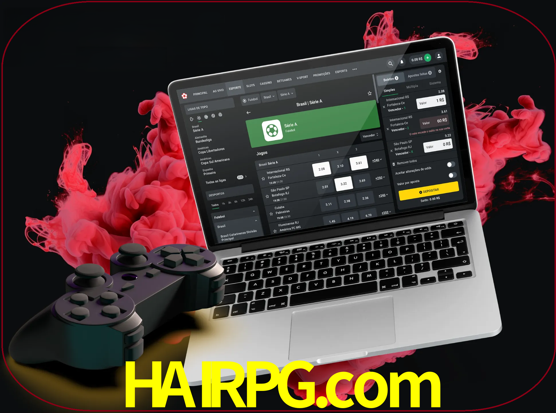Visite a secção especial de jogos de vídeo em hairpg para descobrir em que jogos pode apostar e ganhar muito dinheiro.