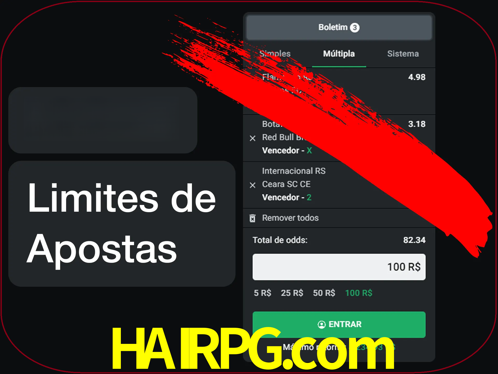 Não faça apostas loucas.